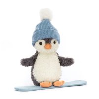 Jellycat Pinguin Peanut Penguin Snowboarding Vorderseite | Kuscheltier.Boutique