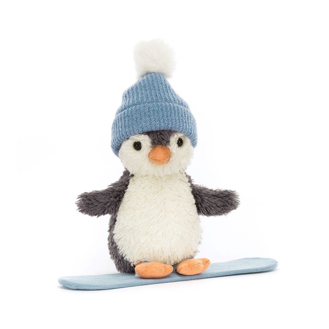 Jellycat Pinguin Peanut Penguin Snowboarding Vorderseite | Kuscheltier.Boutique