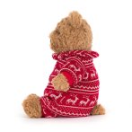 Jellycat Teddy Bär Bartholomew Bear Winter Pyjamas | Kuscheltier.Boutique