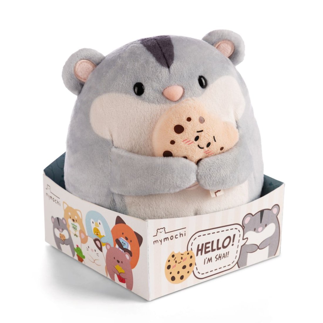 NICI mymochi Geschenkbox Hamster Shai mit Keks | Kuscheltier.Boutique