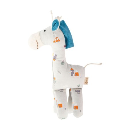 sigikid sigibaby Greifling blaue Giraffe Vorderseite | Kuscheltier.Boutique