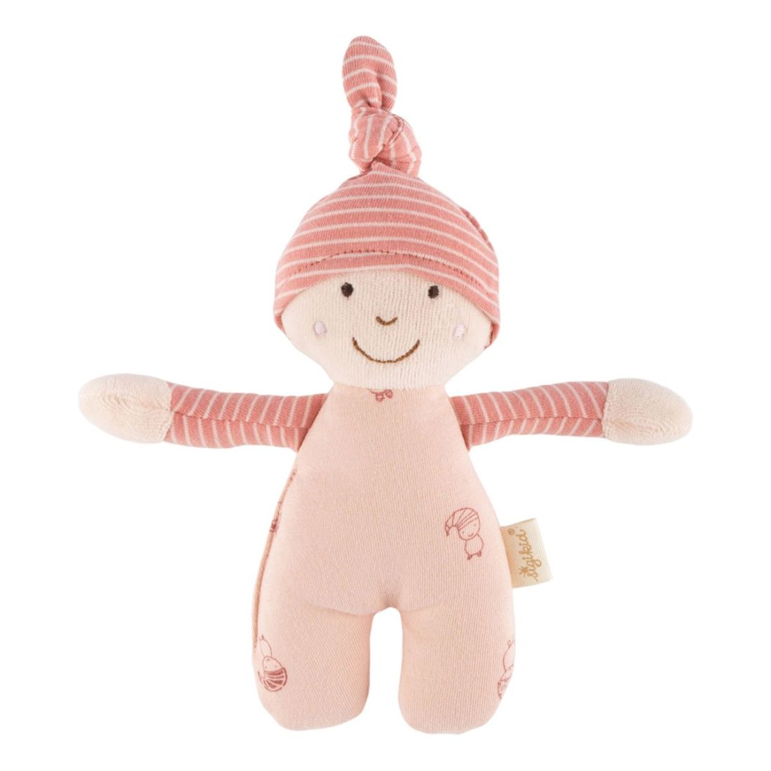 sigikid sigibaby Greifling rosa Püppchen Vorderseite | Kuscheltier.Boutique