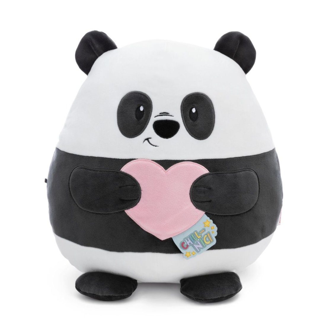 Chill-NICI Panda mit Herz Vorderseite Squishy Plüschtier | Kuscheltier.Boutique