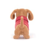 Jellycat Dackel Sweater Sausage Dog pink Rückseite | Kuscheltier.Boutique