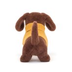 Jellycat Dackel Sweater Sausage Dog yellow Rückseite | Kuscheltier.Boutique