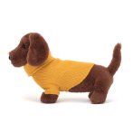 Jellycat Dackel Sweater Sausage Dog yellow | Kuscheltier.Boutique