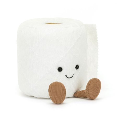 Jellycat Amuseables Toilet Roll Vorderseite Toilettenpapier | Kuscheltier.Boutique