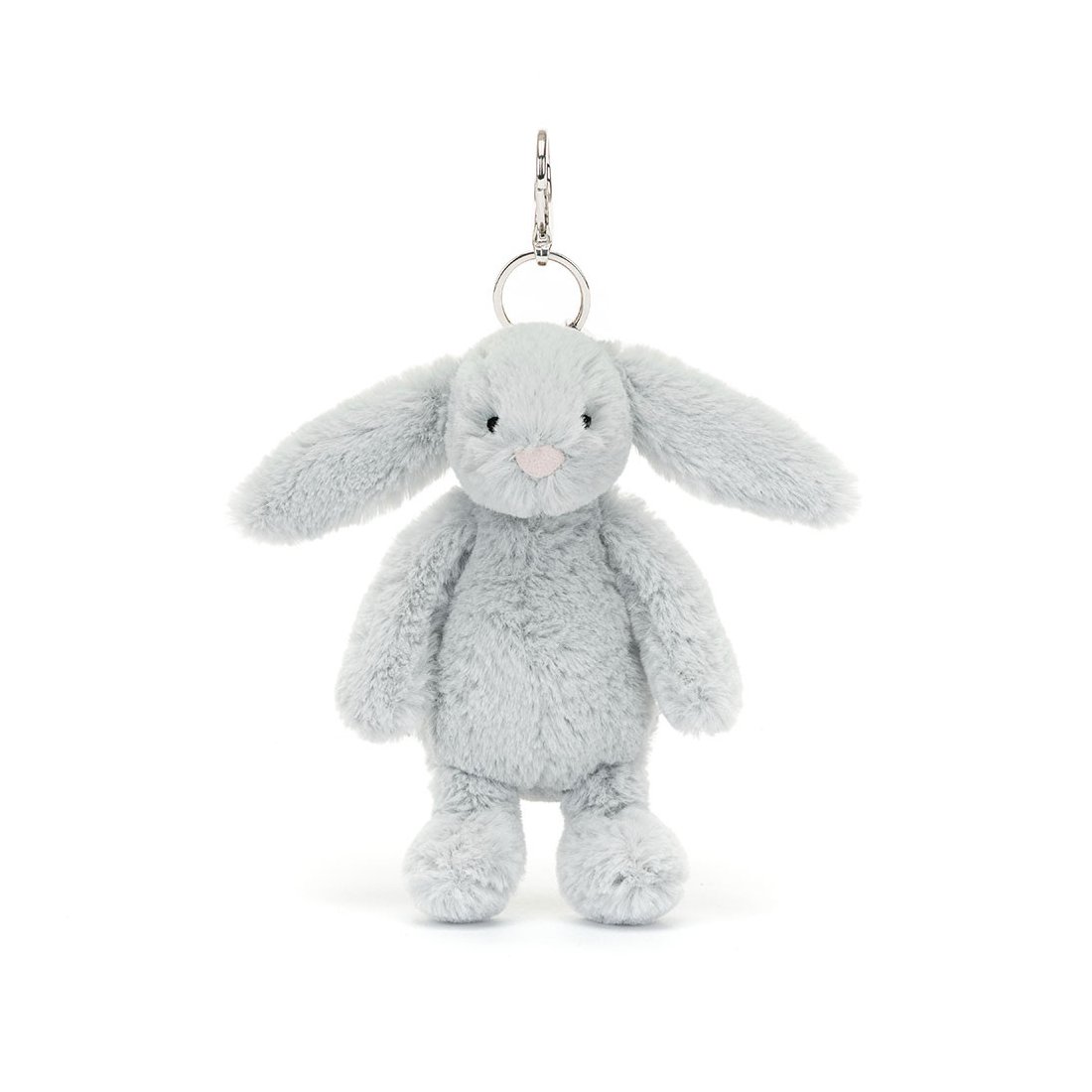 Jellycat Hase Bashful Silver Bunny Vorderseite Anhänger | Kuscheltier.Boutique