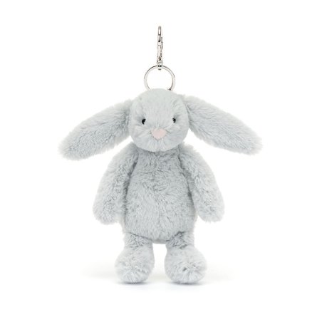 Jellycat Hase Bashful Silver Bunny Vorderseite Anhänger | Kuscheltier.Boutique