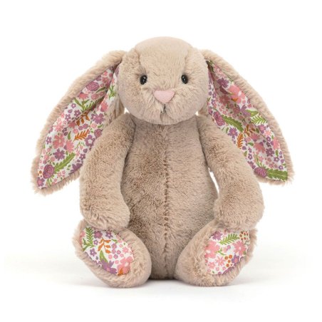 Jellycat Hase Blossom Beige Bunny Petal 18cm Vorderseite | Kuscheltier.Boutique