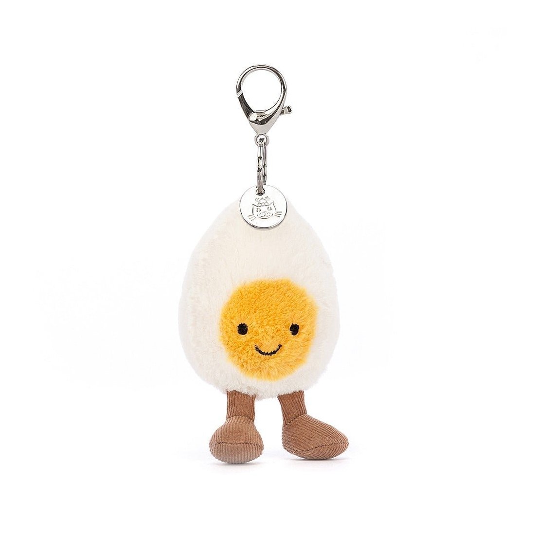 Jellycat Amuseables Happy Boiled Egg, Vorderseite Anhänger | Kuscheltier.Boutique