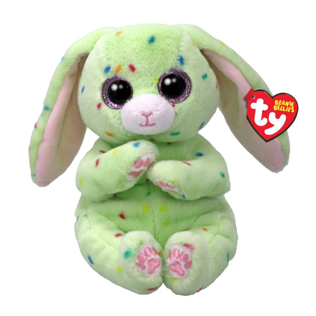 Ty Beanie Bellies Hase Bern Bunny  gelbgrün / bunt | Kuscheltier.Boutique