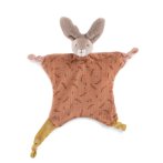 Trois Petits Lapins Schmusetuch rotes Kaninchen Schnullerband | Kuscheltier.Boutique