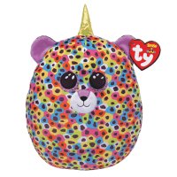 Ty Squish-a-Boos Leopard Giselle mit Horn 35cm | Kuscheltier.Boutique