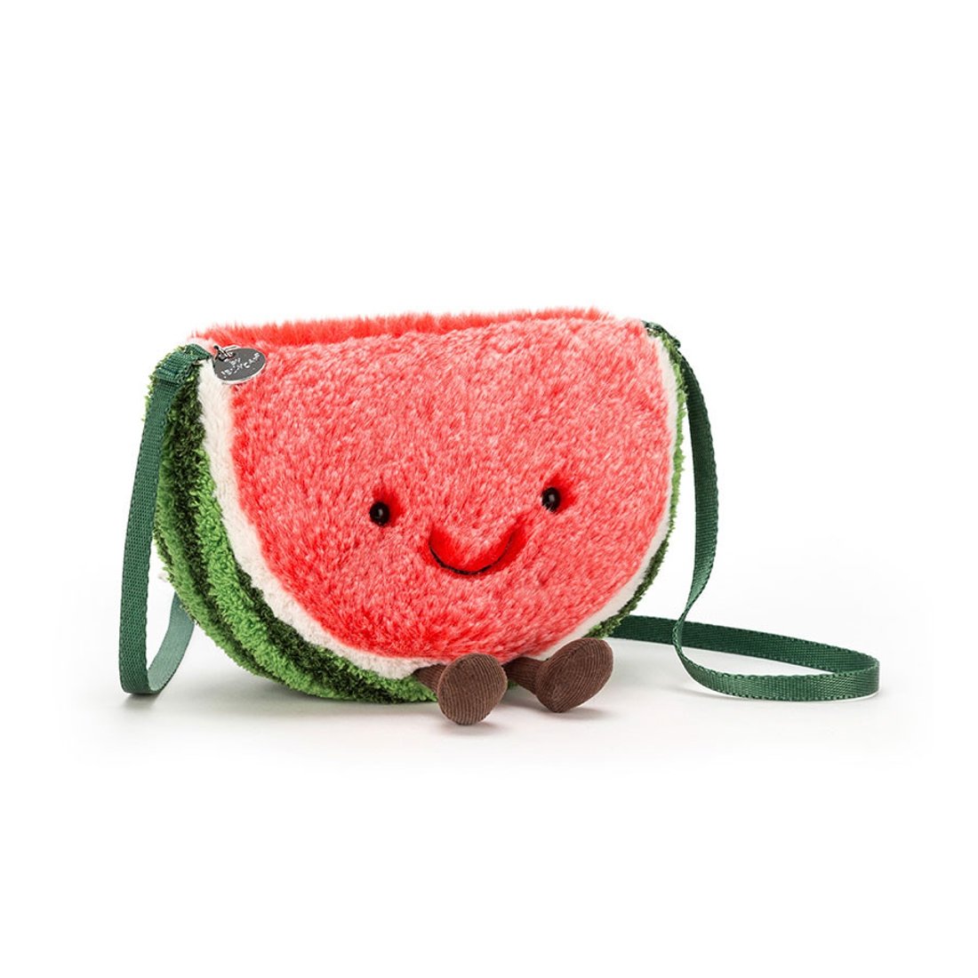 Jellycat Tasche Amuseables Watermelon Bag sitzend | Kuscheltier.Boutique