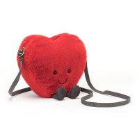 Jellycat Herz Amuseable Red Heart Tasche sitzend | Kuscheltier.Boutique