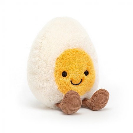 Jellycat Amuseables Ei Happy Boiled Egg Vorderseite | Kuscheltier.Boutique