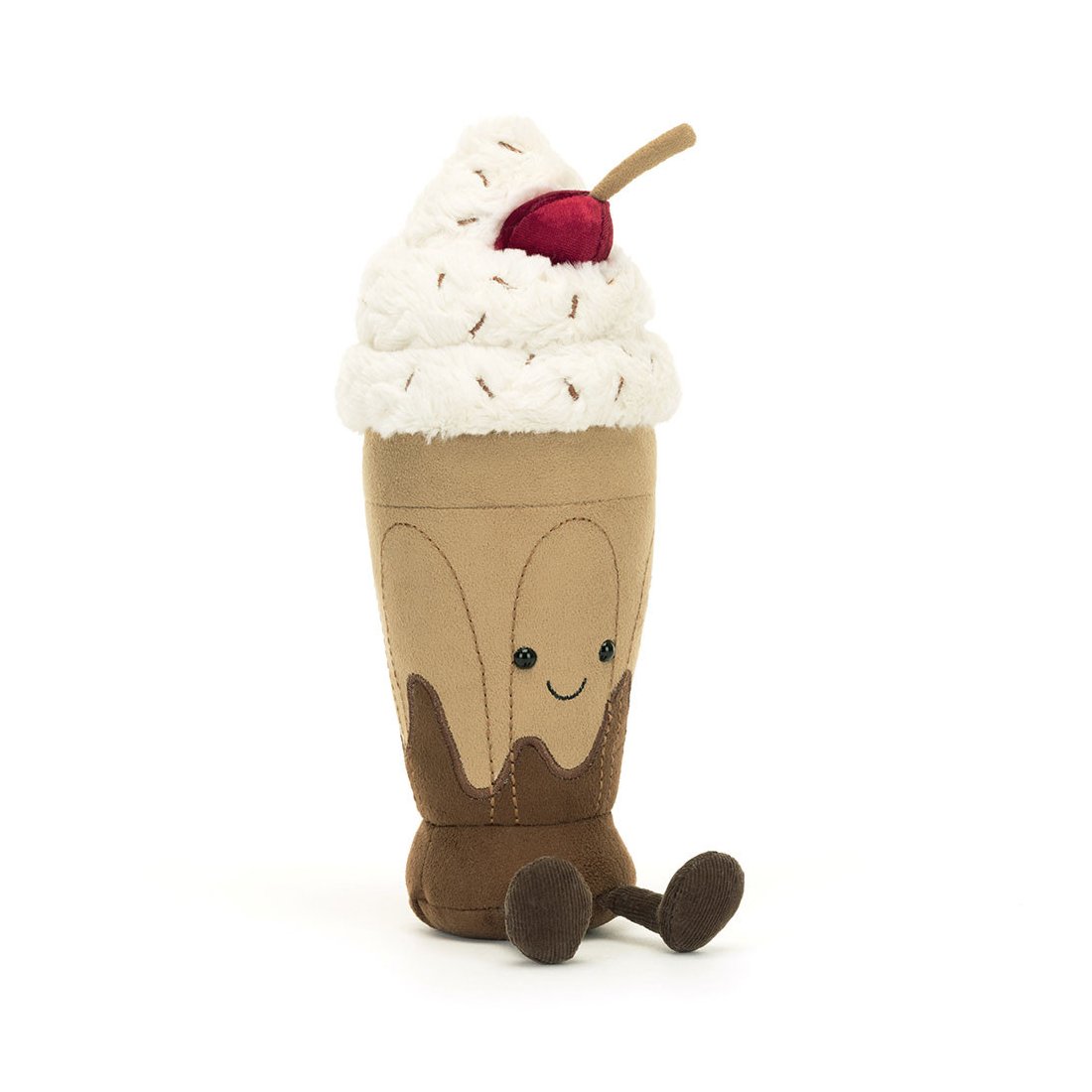 Jellycat Amuseables Marin Chocolate Milkshake Vorderseite | Kuscheltier.Boutique