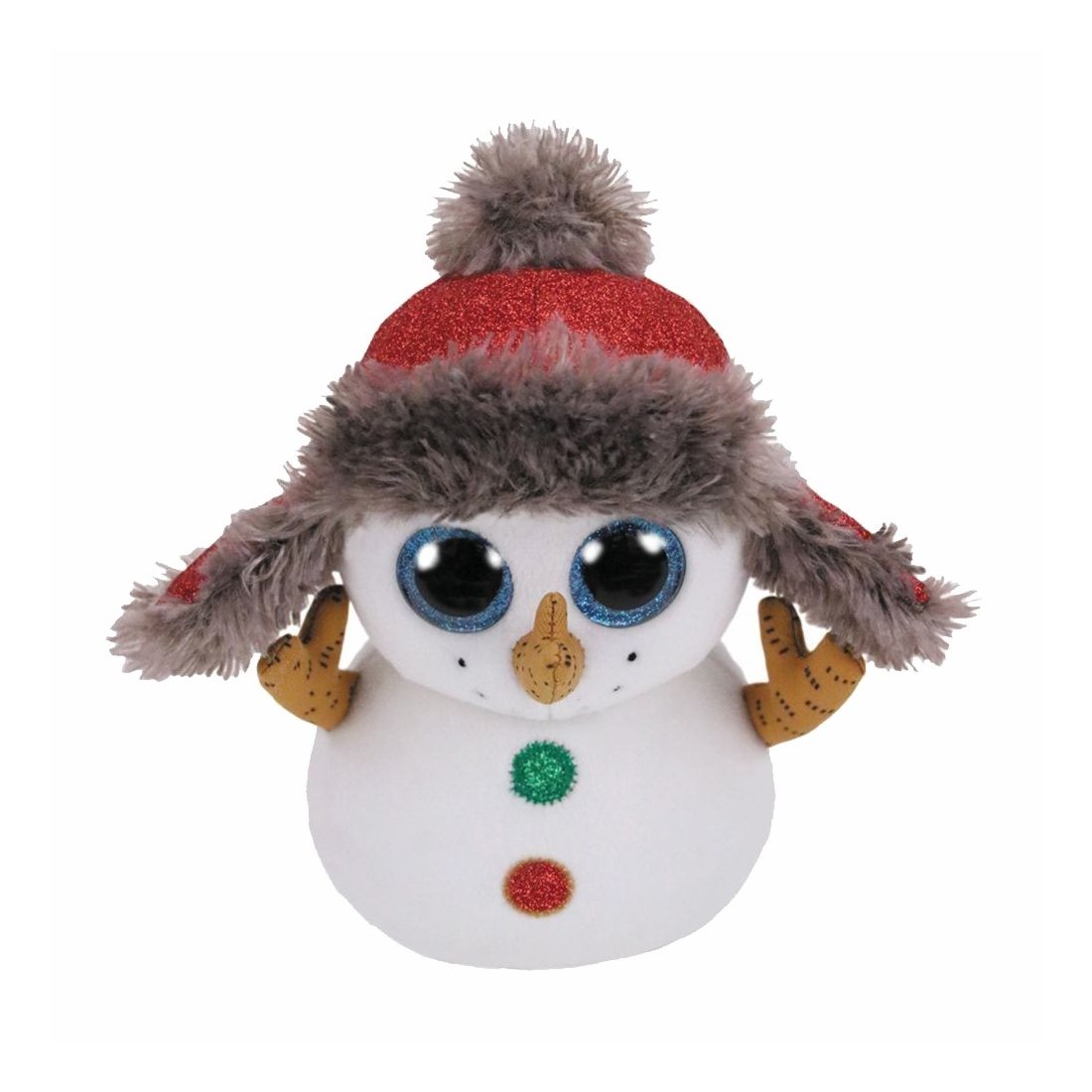 Ty Beanie Boos Schneemann Buttons mit Wintermütze | Kuscheltier.Boutique