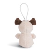 NICI Dog Friends 2020 Anhänger Mops cremebeige, Rückseite | Kuscheltier.Boutique