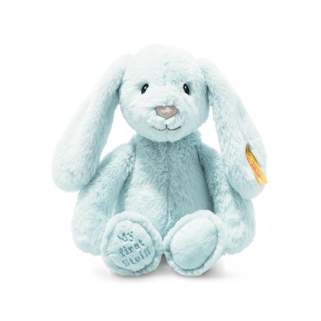 My First Steiff Plüschtier Hase Hoppie hellblau | Kuscheltier.Boutique